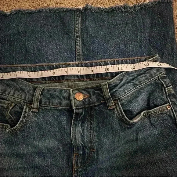 Zara Front Slit Denim Pencil Tube Size Medium - Picture 7 of 8